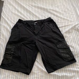 Black Nike Cargo Shorts sz 34 waist